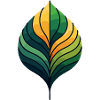Leaf-shaped colour spiral