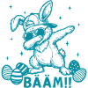 Funny Easter Dabbing Easter Bunny Bääm