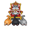 Tiny Mouse King Cats Cartoon