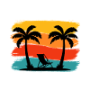 Indonesia Backpacking Retro Travel Design