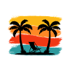 Philippines Backpacking Sunset Design