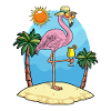Flamingo Beach Sunglasses Summer