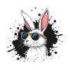 Solarbunny mit Pop-Art-Brille