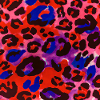 Neon Leoparden Regenbogen Muster