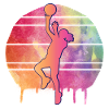 Aquarelle du joueur de basket-ball