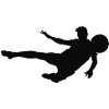 Football Silhouette – Action Kick