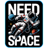 Need Space Astronaut Illustration