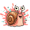 Cheerful Snail Splash Design