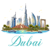 Dubai Skyline Illustration