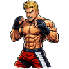 Mma fighter with muscles