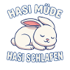 Lapin fatigué Lapin endormi