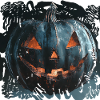 Zombie Midnatsblå Græskar Halloween