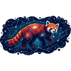 Cosmic Red Panda Constellation Constellation