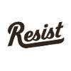 Resist lettering courageous protest