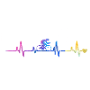 Herzschlag-Radfahrer Gradient