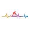 Rainbow cycling with a heartbeat