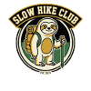 Sloth Hiking Badge Club Lettering