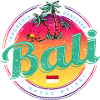 Bali Indonesia Retro Sunset Souvenir