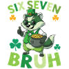 St. Patrick's Day Waschbär