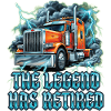 Chauffeur de semi-remorque Trucker Reitred