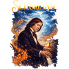 Schumann Piano Fire Portrait