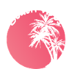 Beach Vibes Palm Sunset Design