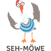 SEH-MÖWE – Rolig mås med glasögon-tecknad serie