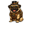 Steampug Steampunk Pug Mops