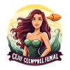 Meeresheldin Mermaid am Abend