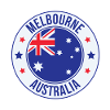 Melbourne Flag Circle Badge