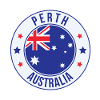 Perth Australia Circle Badge