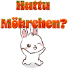 Hattu carrots? Running Retro Bunny