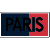 Paris Drapeau Split Typographie