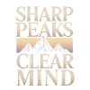 Sharp Peaks Clear Mind Mountain Design