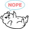 Hamster Nope Comic Speech Bubble