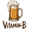 Vitamin-B-lustiger Bierkrug Sarkastisches Trinkdesign