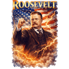 Roosevelt Power Portrait with Flag