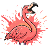 Flamingo Neon Splash
