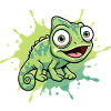Happy Chameleon Splash