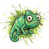 Chameleon Graffiti Splash