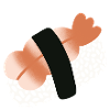 Shrimp Nigiri Minimalist Sushi