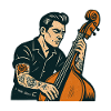 Vintage Bassist: Rock n Roll, Tattoos & Double Bass