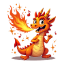 Flammenmelodie Drachenfigur