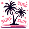 Surfing Palm Trees