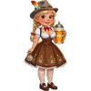 Dirndl Bavaroise Octobre Fêtard