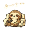 Sloth Series Chiller Pun Saying