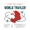 Viaggiatore del mondo: non una grafica turistica