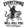 Motivational shirt for risk fans