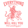 Motivational shirt for risk fans