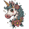 flowery unicorn